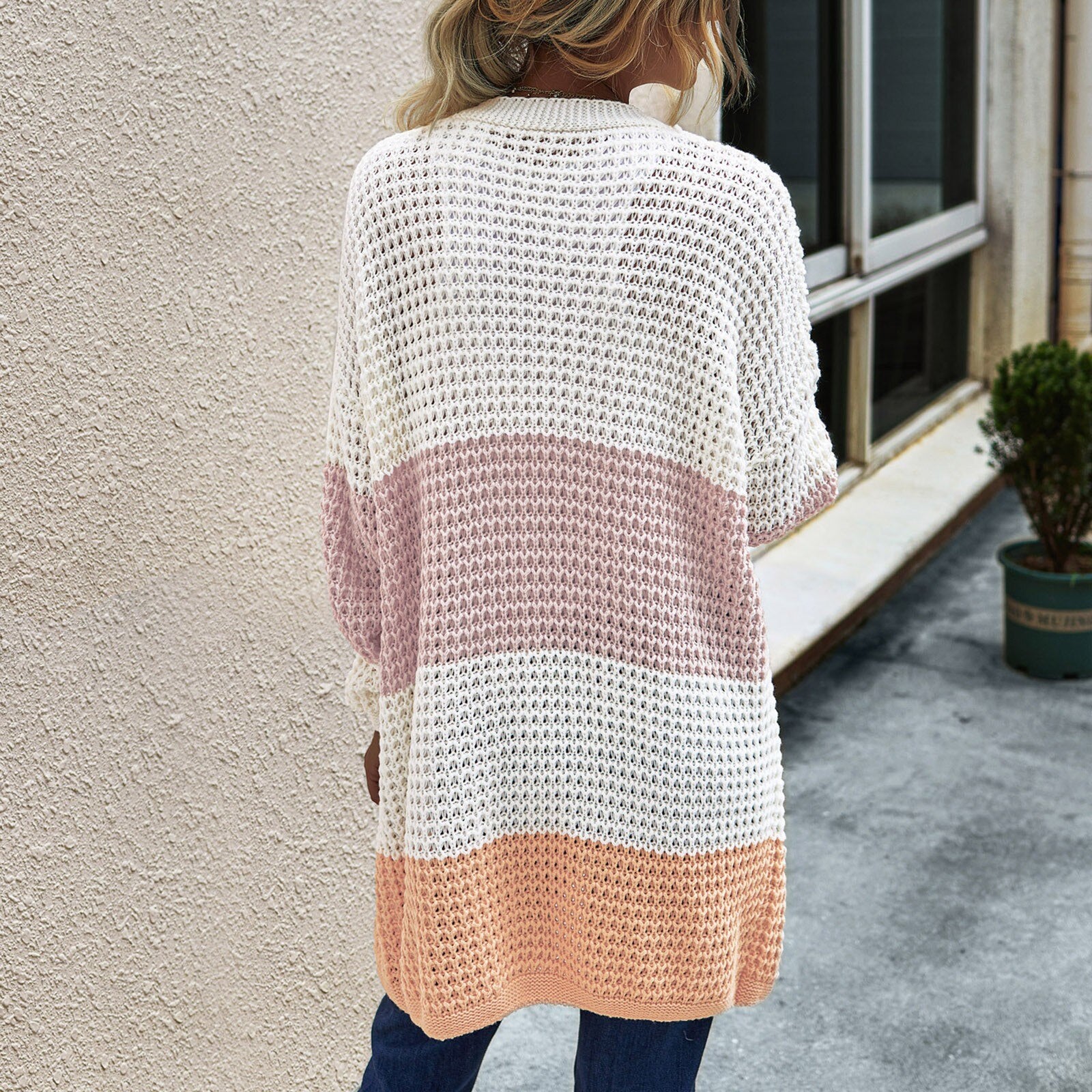 Livia | Strickjacke mit Farbblock-Design und praktischen Taschen für Frauen