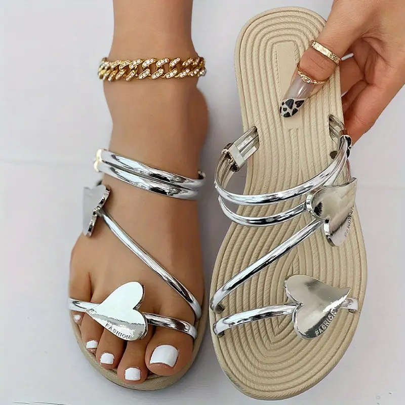 Kimberly | Flacher Liebes-Strandpantoffel