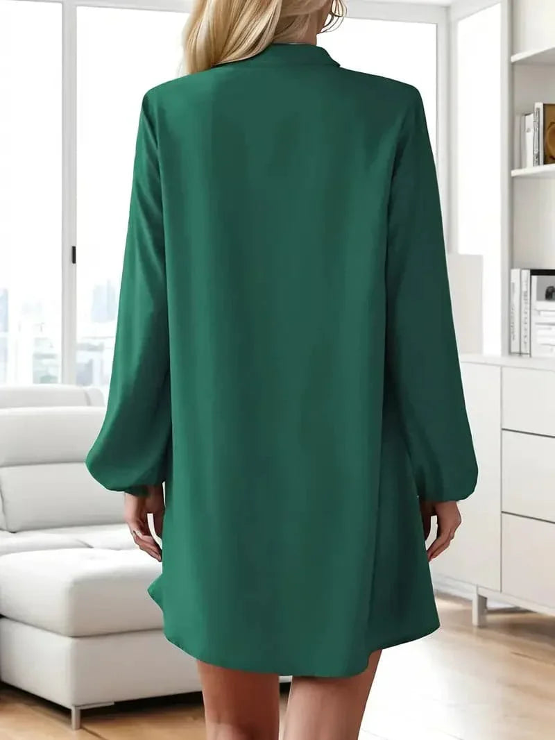 Mira | Hemdkleid mit Eleganter Passform und Langer Ärmeln für Damen