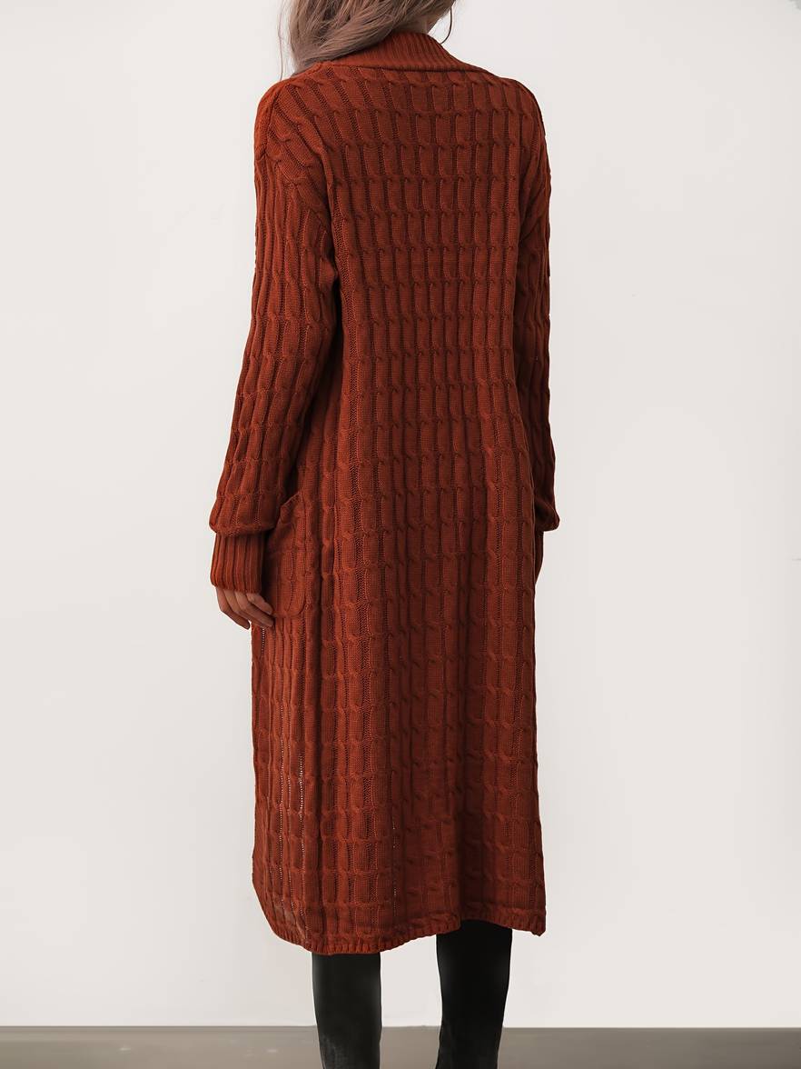 Lydia - Gestrickte lange Jacke für Damen
