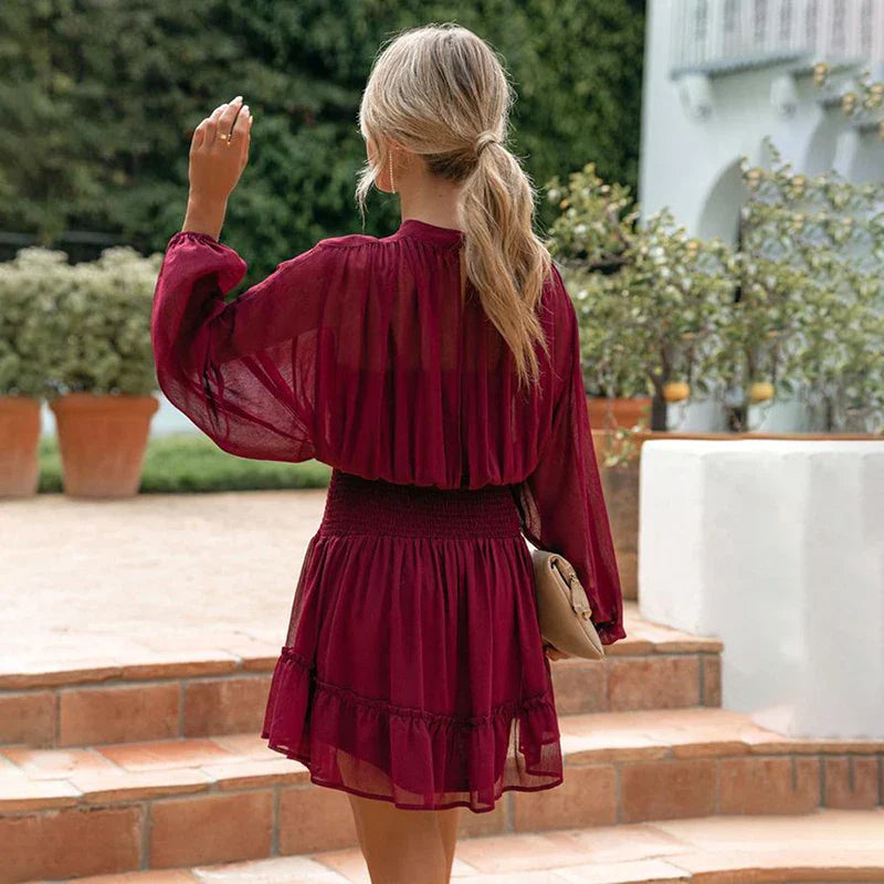 Mira | Sommerkleid mit Leichtem Stoff und Rüschensaum für Frauen