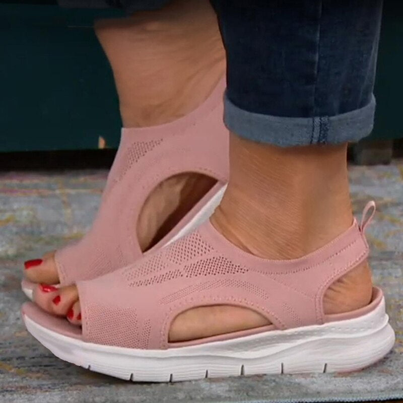 Livia | Sandalen mit atmungsaktivem Mesh und ergonomischer Sohle für aktive Frauen