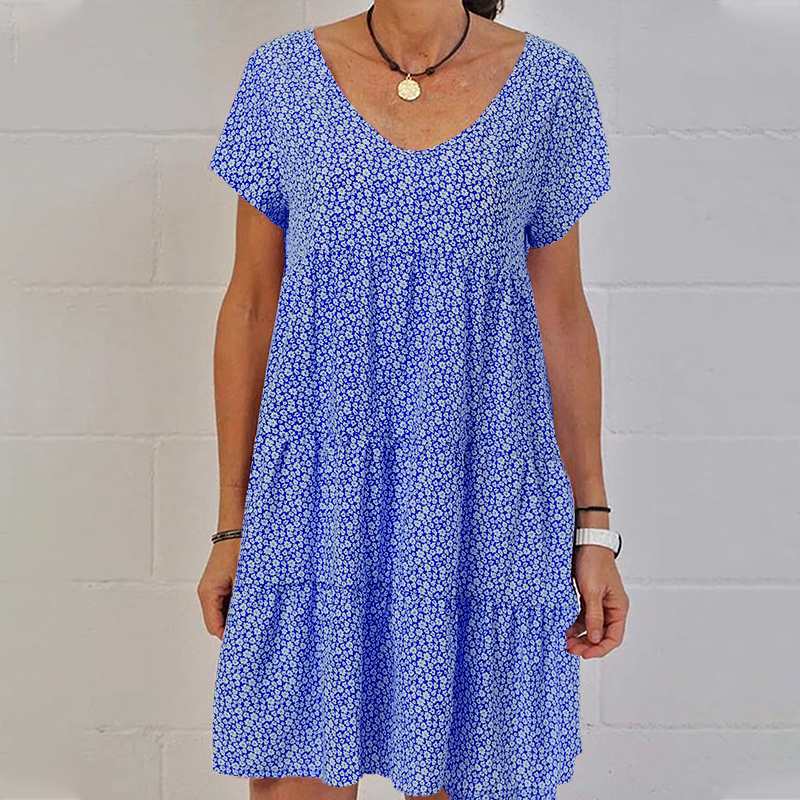 Livia | Sommerkleid mit Luftigem Stoff und Verspieltem Saum für Damen