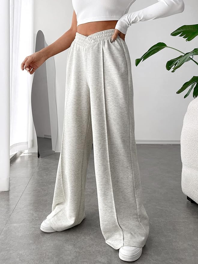 Livia | Weite Hose mit Seidig-glattem Stoff und Elastischem Bund für Damen