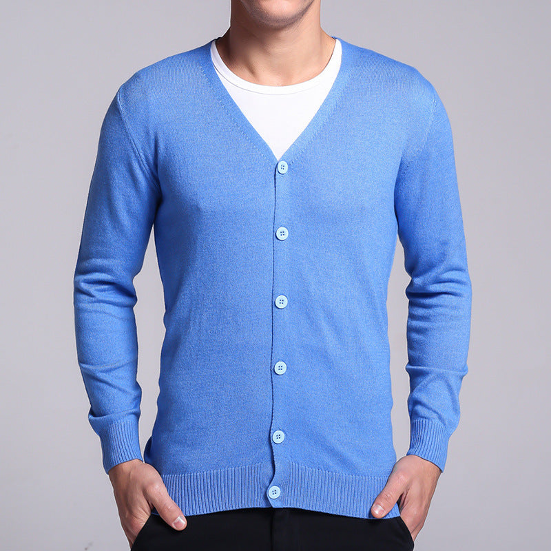 Luca | Cardigan mit Elegantem V-Ausschnitt und Weichem Stoff für Herren