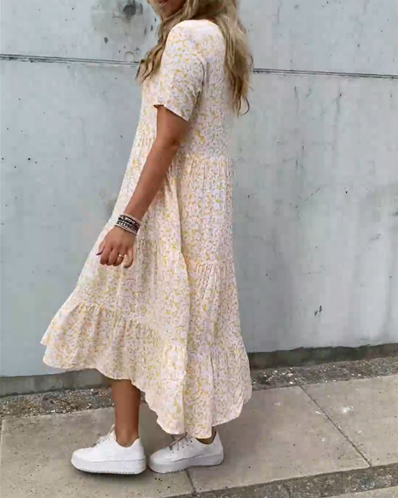 Liana | Sommerkleid mit Leichtem Stoff und Blumigem Design für Frauen