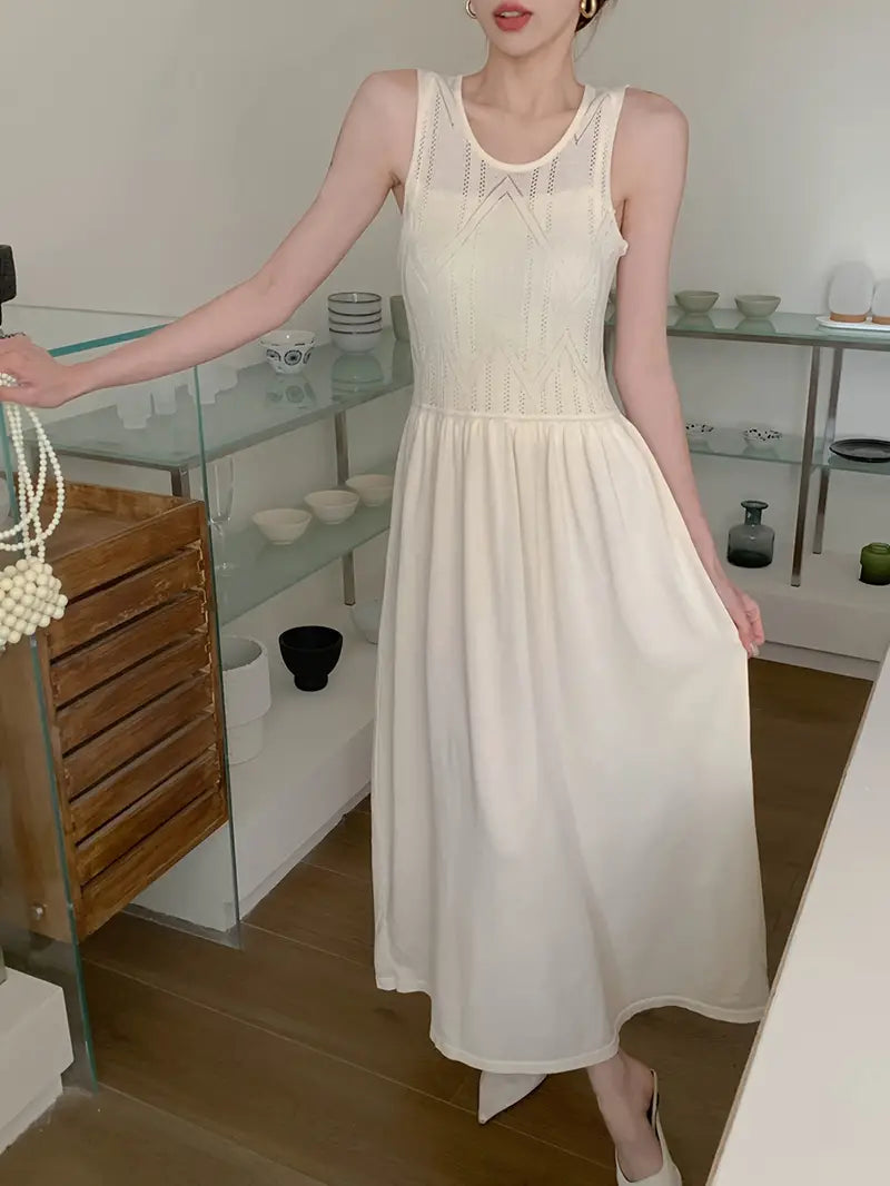 Liora | Maxikleid mit Eleganter Silhouette und Zartem Mesh für Damen
