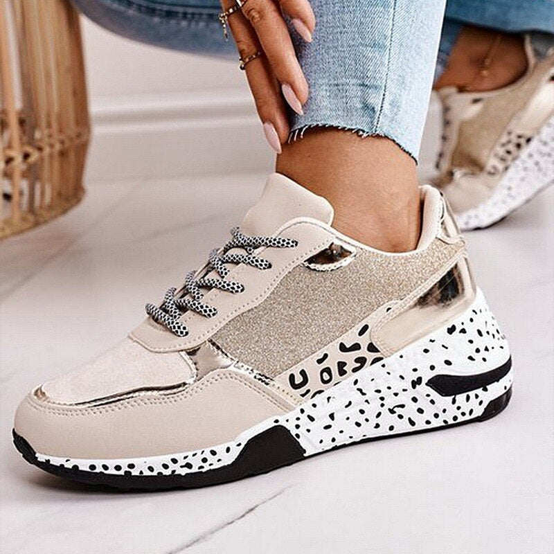 Luna | High-Top-Sneaker mit Glamourösen Akzenten und Hochwertigem Komfort für Damen