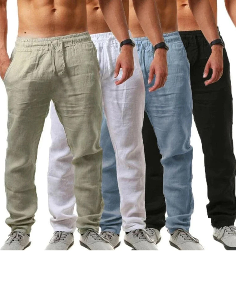Luca | Leinenhose mit Atmungsaktivem Stoff und Entspanntem Schnitt für Herren