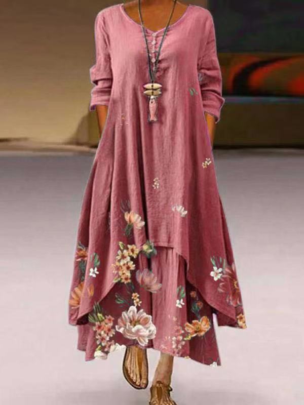 Sienna | Maxi-Kleid mit Atmungsaktivem Stoff und Asymmetrischem Saum für Damen