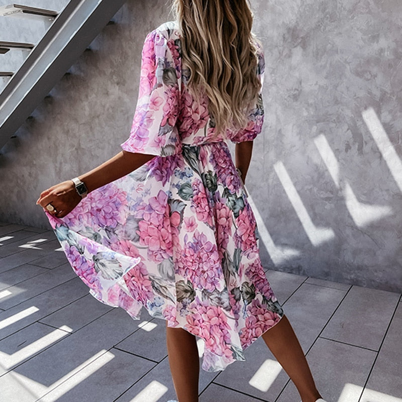 Amara | Midikleid mit Leichtem Stoff und Verspieltem Schnitt für Frauen
