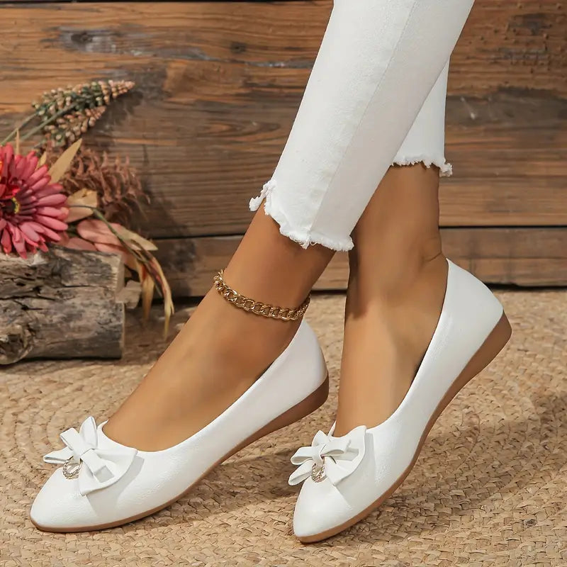 Sellie | Elegante Flache Schuhe mit Schleife