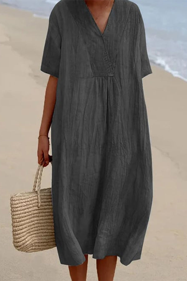 Mira | Strandkleid mit Luftiger Passform und V-Ausschnitt für Frauen