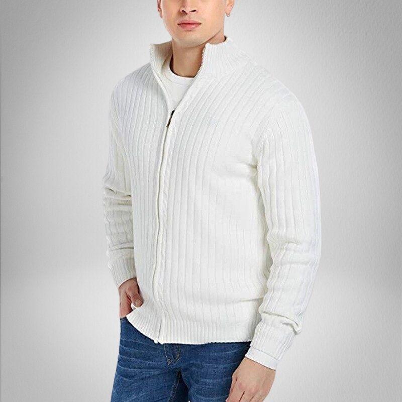 Luca | Strickcardigan mit Flexiblem Design und Reißverschluss für Herren