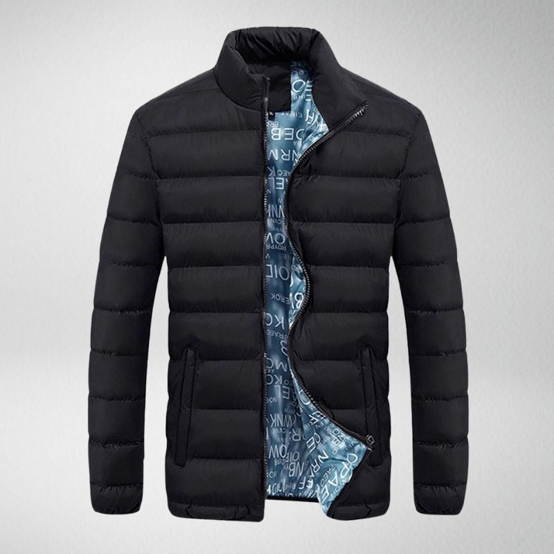 Rocco - Warme einfarbige Steppjacke