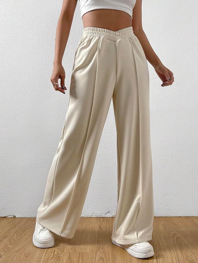 Livia | Weite Hose mit Seidig-glattem Stoff und Elastischem Bund für Damen