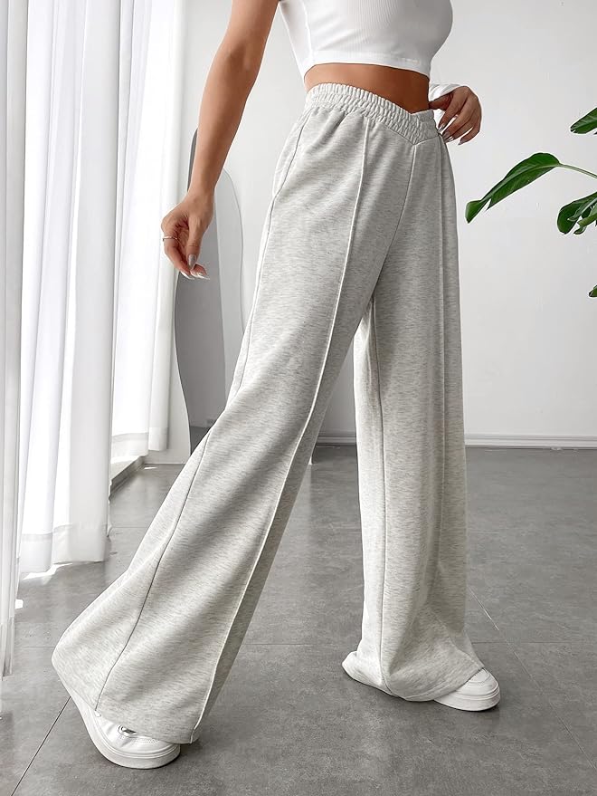 Livia | Weite Hose mit Seidig-glattem Stoff und Elastischem Bund für Damen