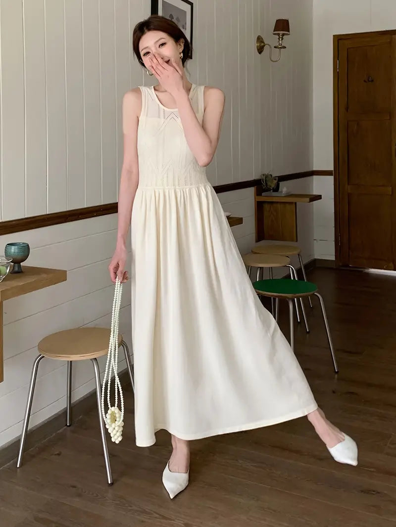 Liora | Maxikleid mit Eleganter Silhouette und Zartem Mesh für Damen
