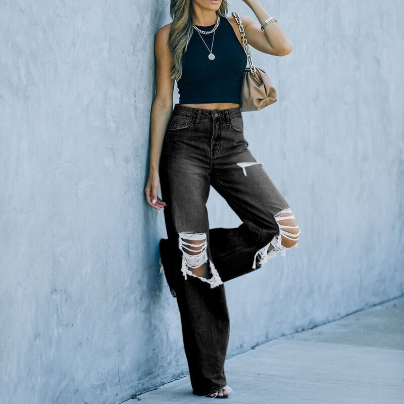Sophie | Jeans mit Hochbund und Vintage-Waschung für modebewusste Frauen