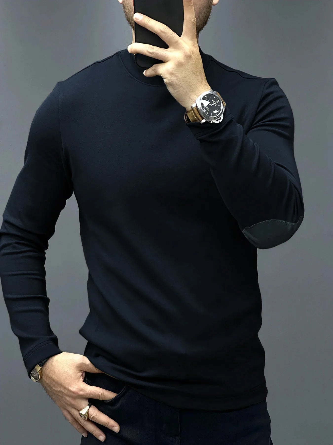 MANUEL - ENG ANLIEGENDER LANGÄRMELIGER PULLOVER
