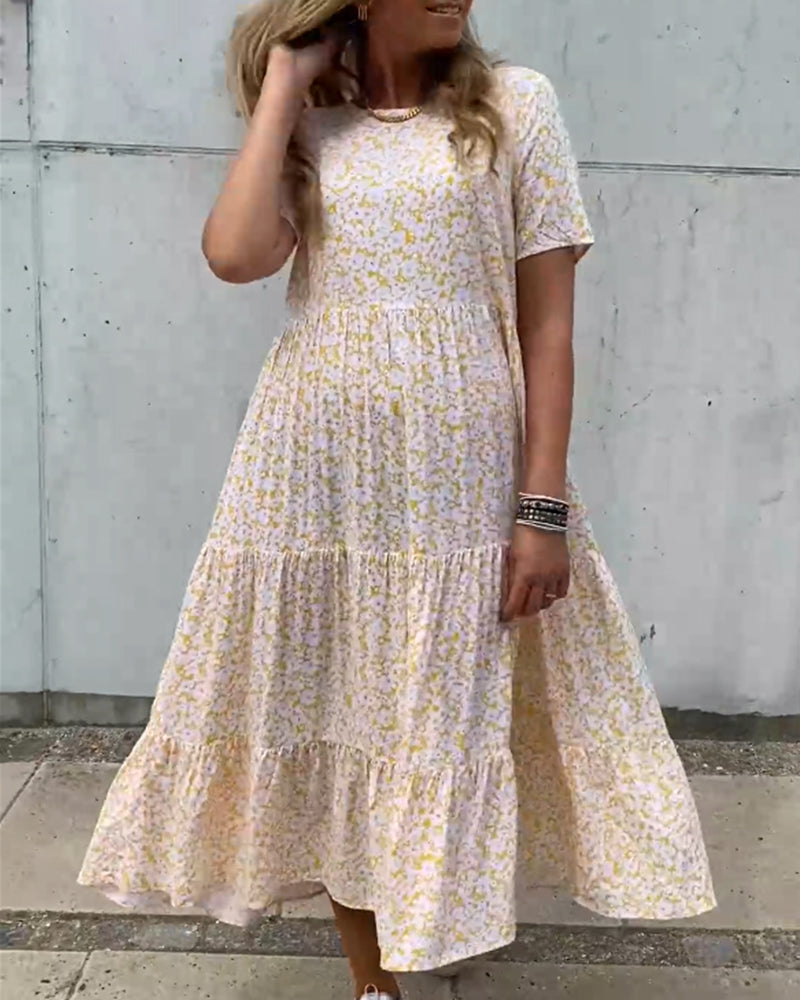 Liana | Sommerkleid mit Leichtem Stoff und Blumigem Design für Frauen