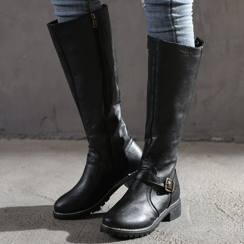 Livia | Stiefel mit Eleganter Schnalle und Bequemem Sitz für Damen