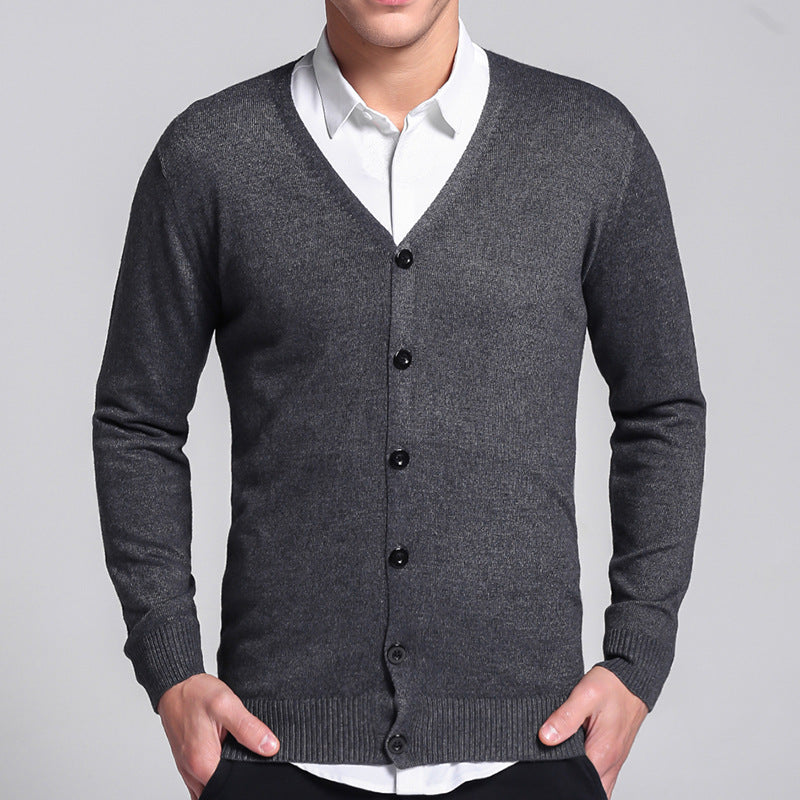 Luca | Cardigan mit Elegantem V-Ausschnitt und Weichem Stoff für Herren