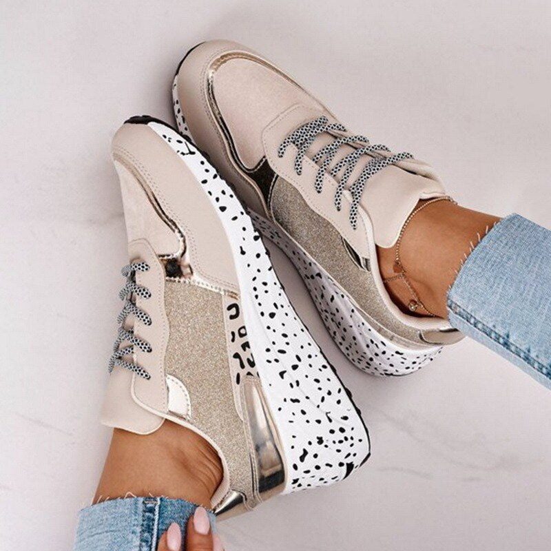 Luna | High-Top-Sneaker mit Glamourösen Akzenten und Hochwertigem Komfort für Damen