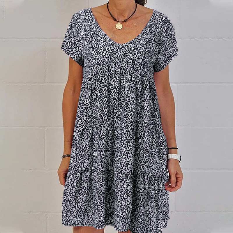 Livia | Sommerkleid mit Luftigem Stoff und Verspieltem Saum für Damen