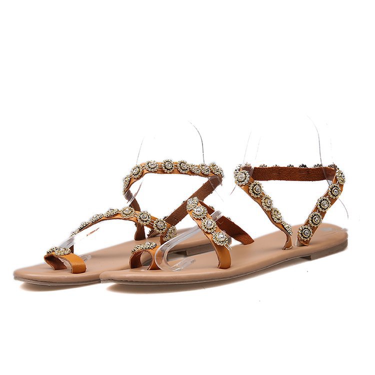 Melissa | Boho Strand Strass Flipflops