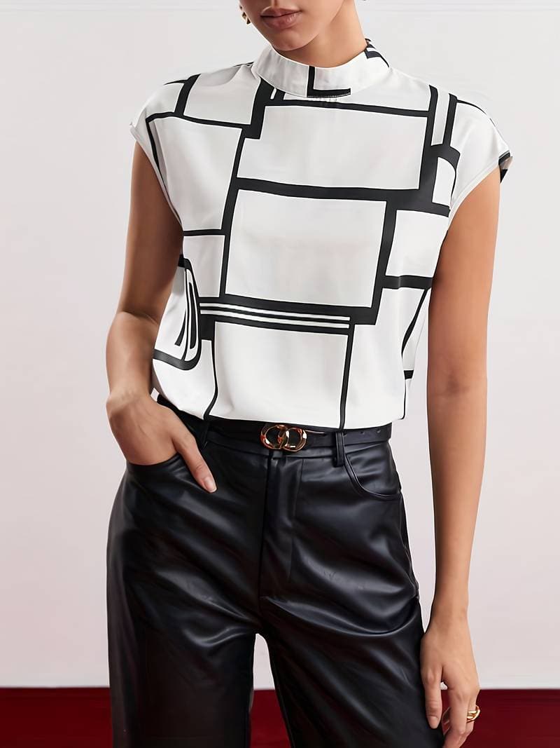 Livia | Rundhalsbluse mit Elegante Schlichtheit für Damen