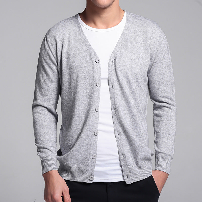 Luca | Cardigan mit Elegantem V-Ausschnitt und Weichem Stoff für Herren