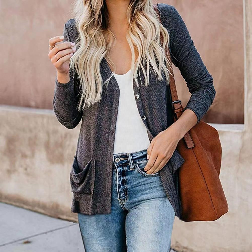 Livia | Cardigan mit Weichem Stoff und Praktischen Taschen für Frauen