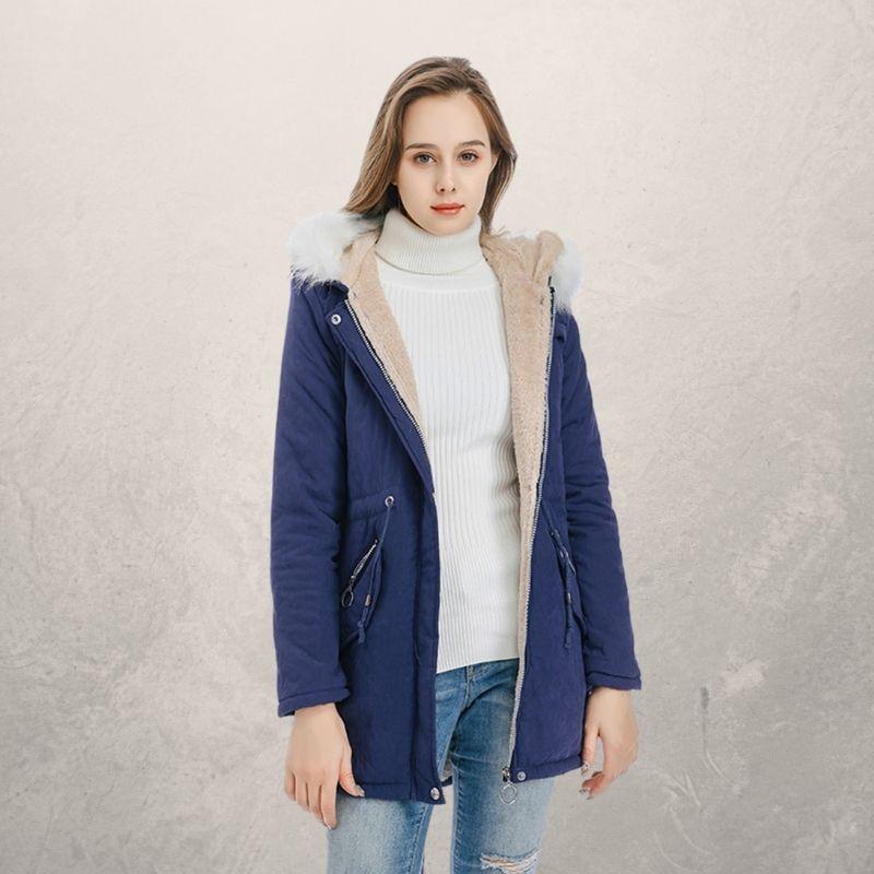 Livia | Parka mit Stilvollem Kunstpelz und Anpassbarem Taillenzug für Frauen