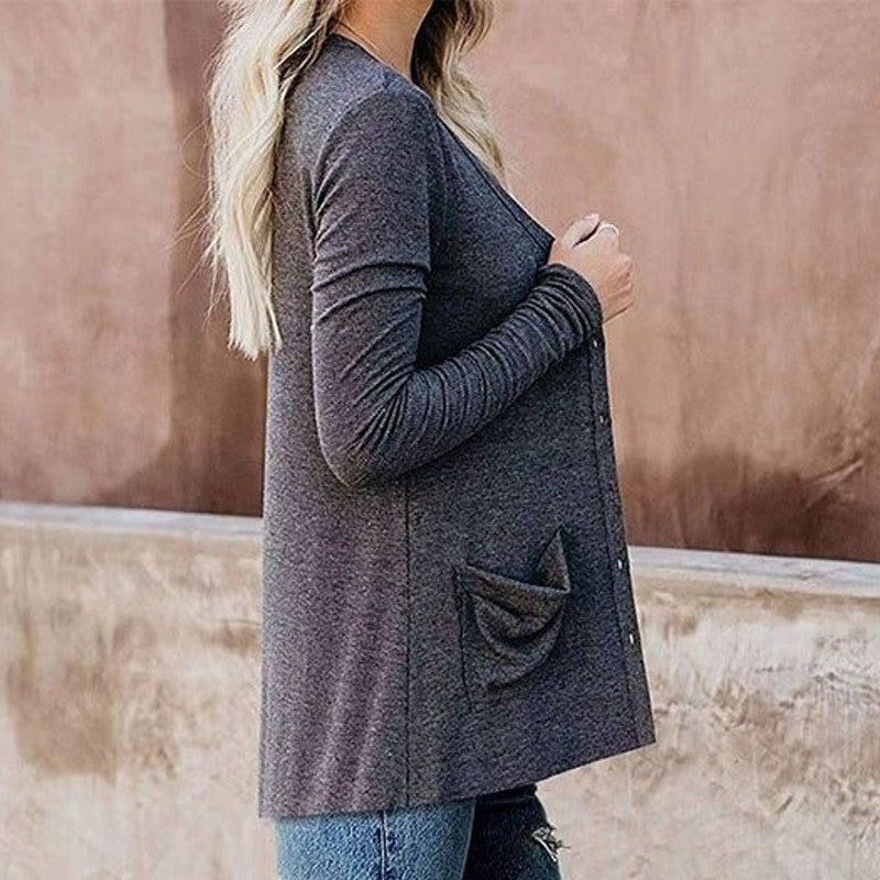 Livia | Cardigan mit Weichem Stoff und Praktischen Taschen für Frauen
