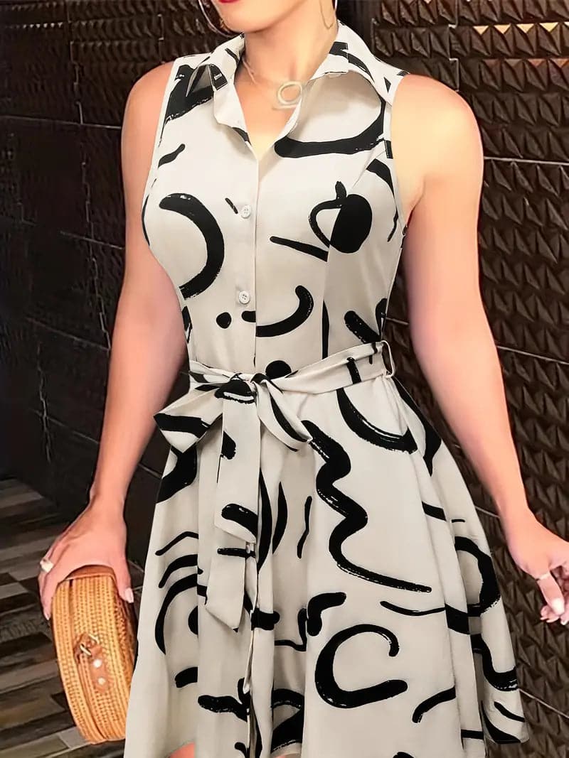 Amara | Ärmelloses Kleid mit Schmeichelndem Schnitt und Femininer Silhouette für Frauen