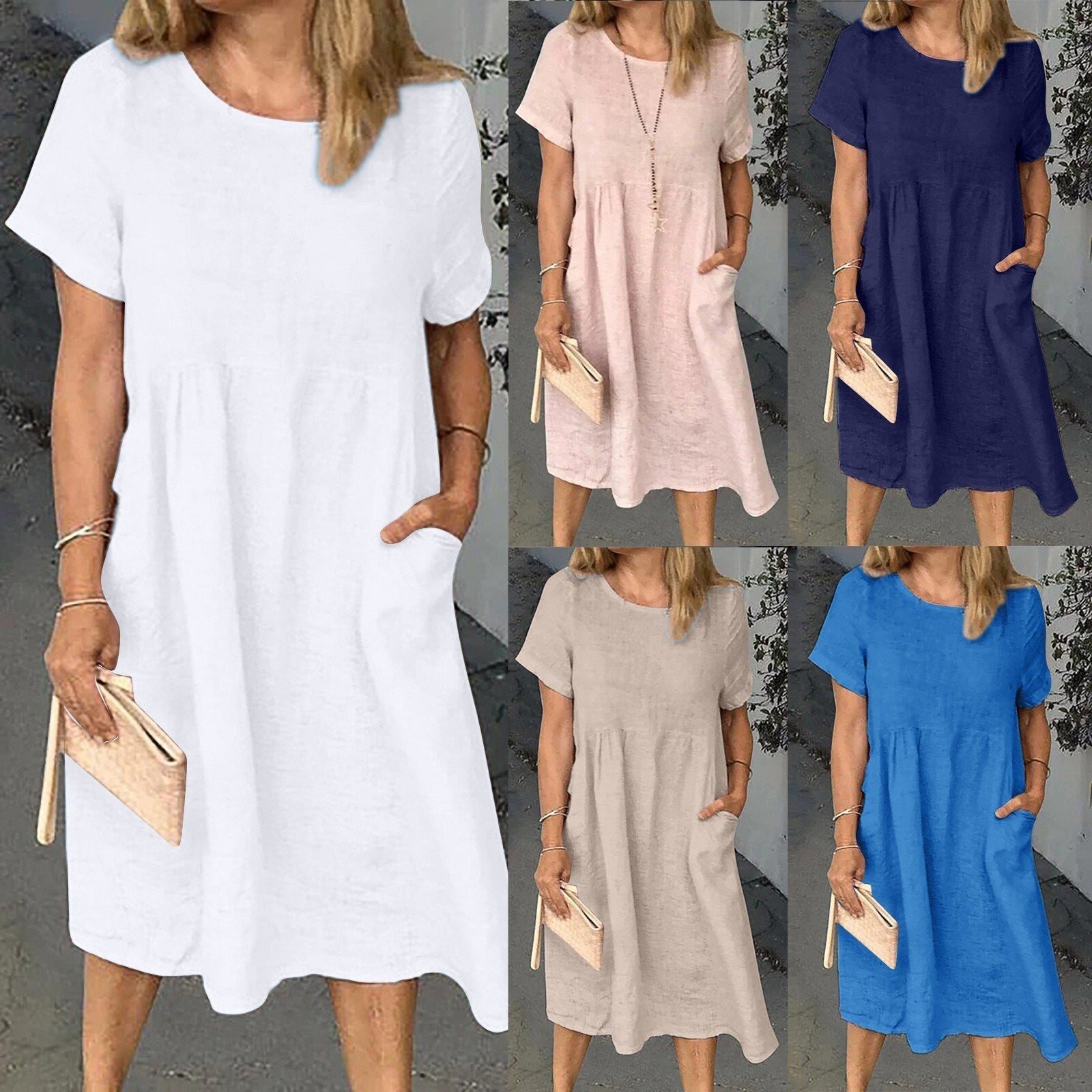 Livia | Tunika-Kleid mit Eleganz und Seitentaschen für Frauen