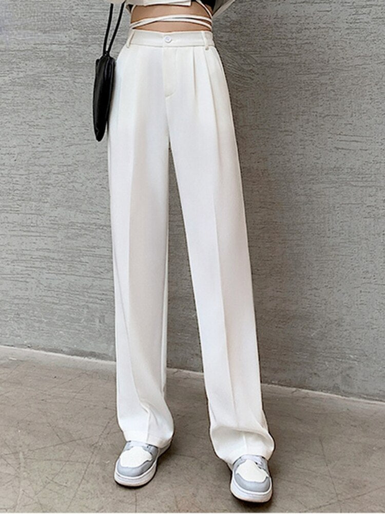 Sofia | Palazzo-Hose mit Luftigem Chiffon und Hoch Tailliert für Damen