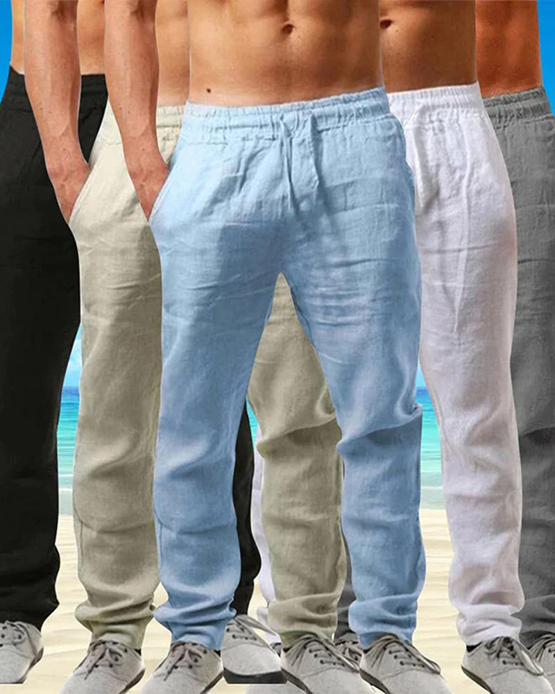 Luca | Leinenhose mit Atmungsaktivem Stoff und Entspanntem Schnitt für Herren
