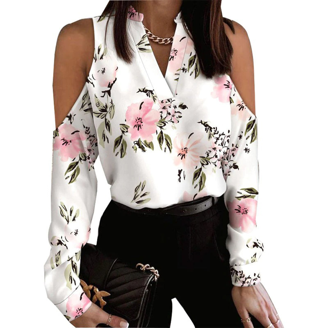 Liora | Bluse mit Verspieltem Herzdruck und Eleganter Silhouette für Frauen
