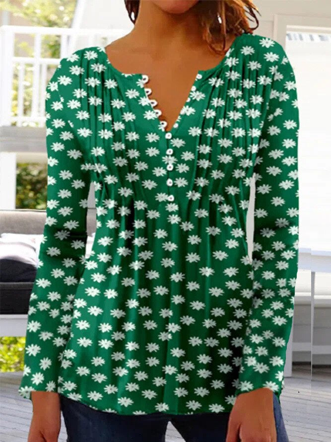 Liana | Bluse mit Leichtem Stoff und Floralprint für Frauen