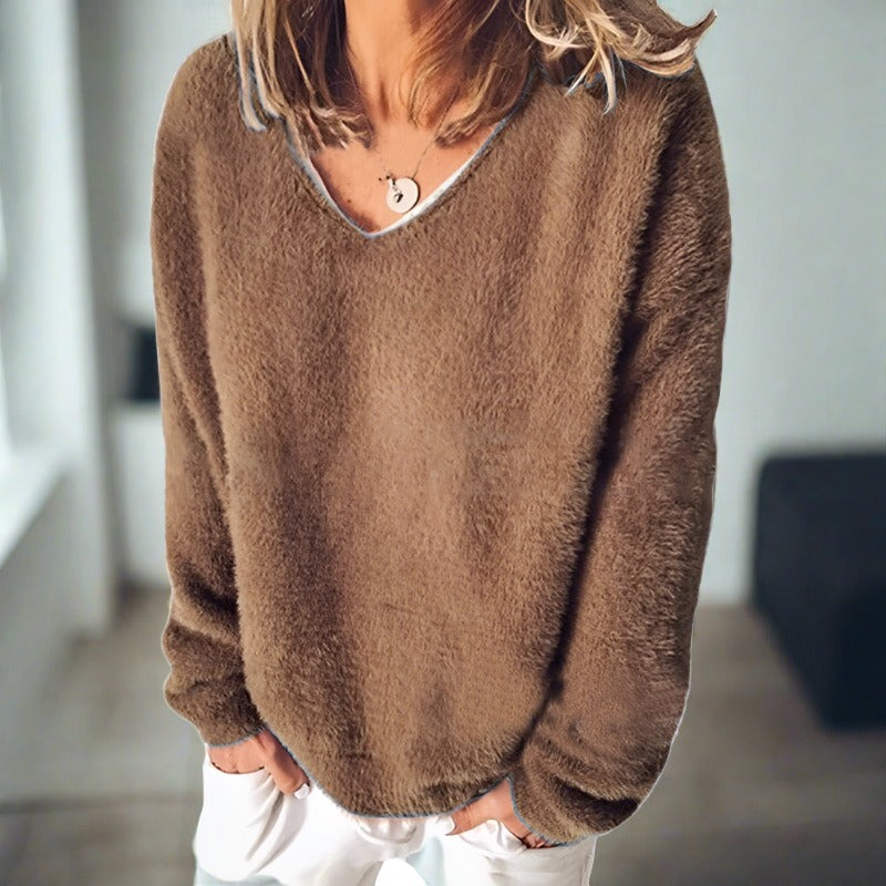 Mila | Plüschpullover mit ultra-weichem Stoff und eleganter Silhouette für Frauen