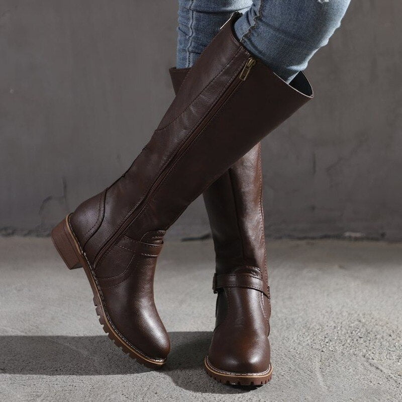 Livia | Stiefel mit Eleganter Schnalle und Bequemem Sitz für Damen