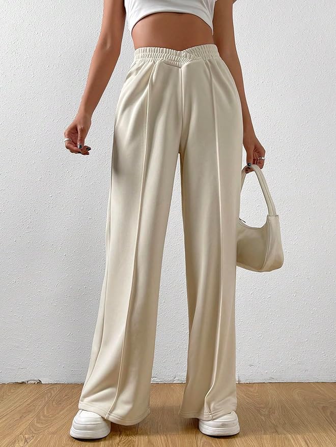 Livia | Weite Hose mit Seidig-glattem Stoff und Elastischem Bund für Damen