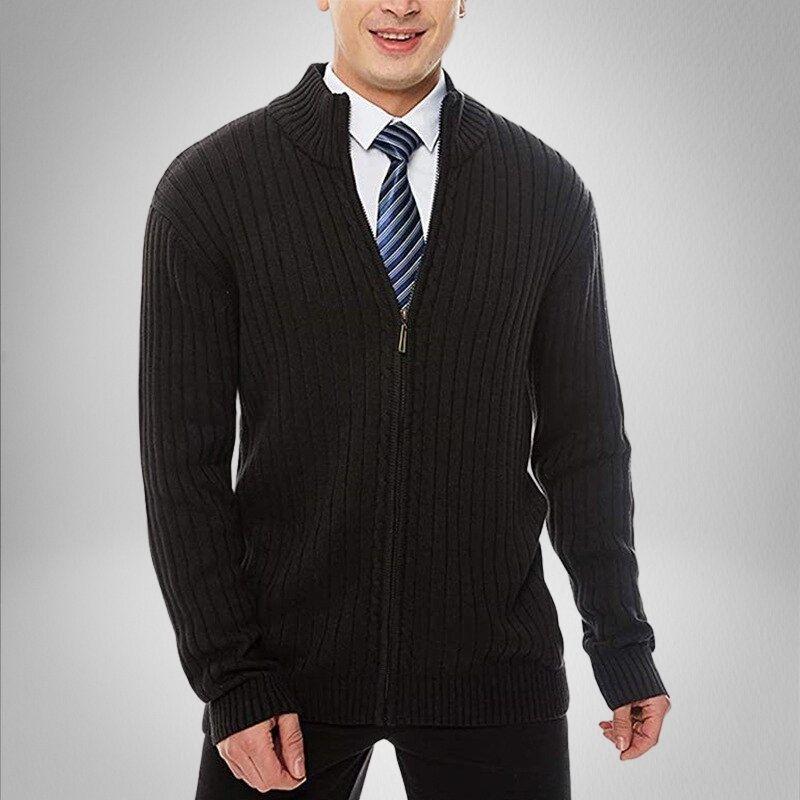 Luca | Strickcardigan mit Flexiblem Design und Reißverschluss für Herren