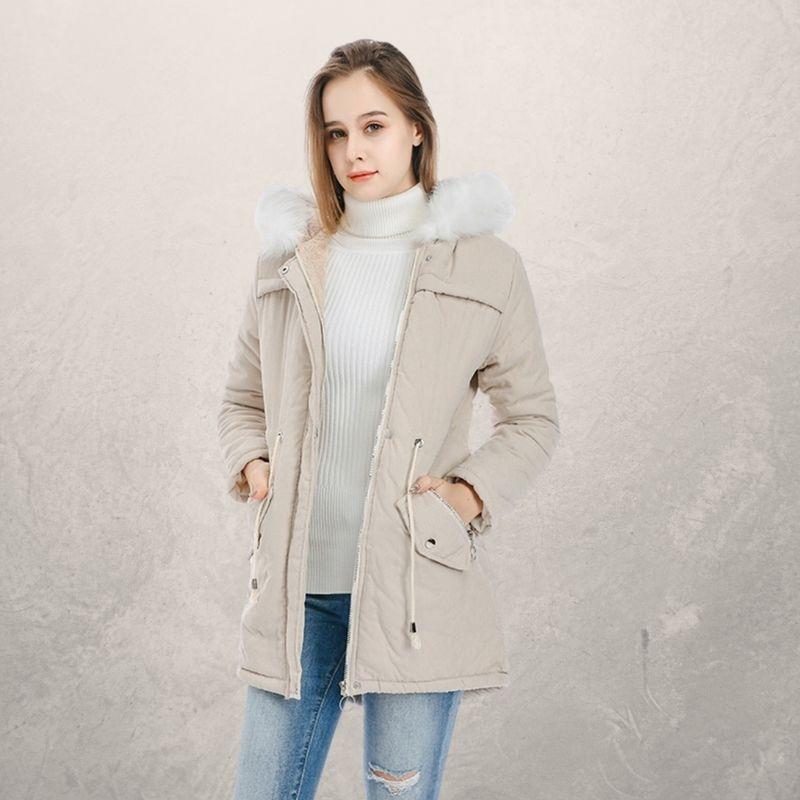 Livia | Parka mit Stilvollem Kunstpelz und Anpassbarem Taillenzug für Frauen