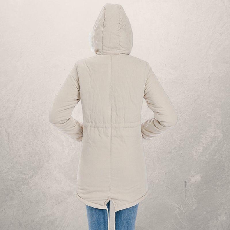 Livia | Parka mit Stilvollem Kunstpelz und Anpassbarem Taillenzug für Frauen