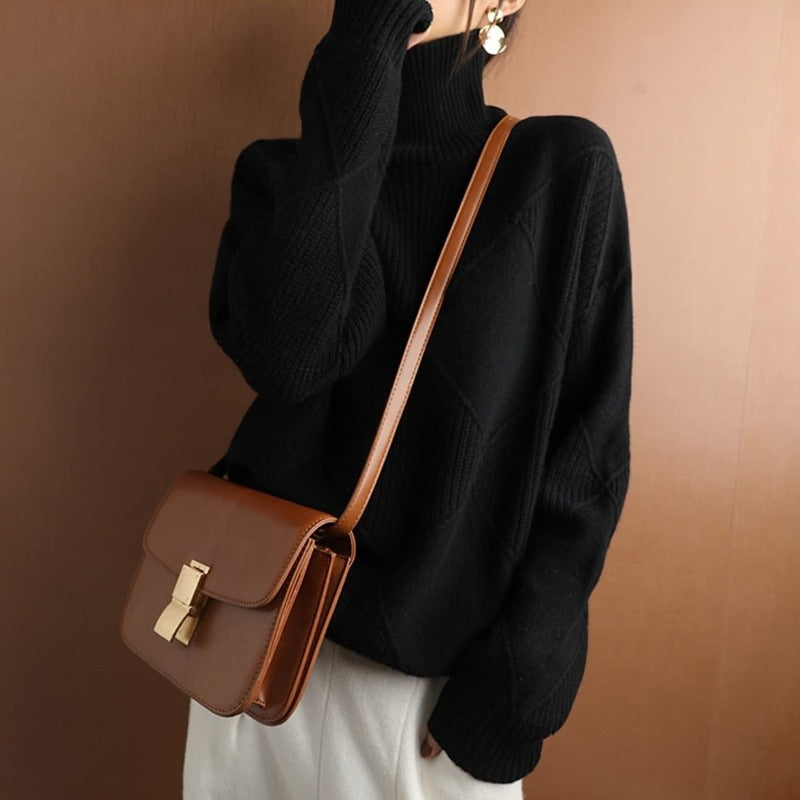Lena | Pullover mit Elegantem Zopfmuster und Kuscheliger Passform für Frauen