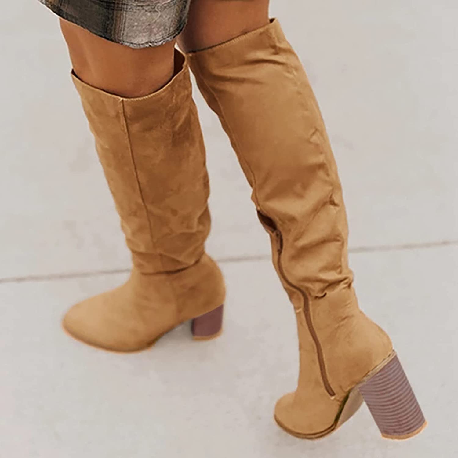 Livia | Overknee-Stiefel aus weichem Wildleder mit elegantem Design für modebewusste Frauen