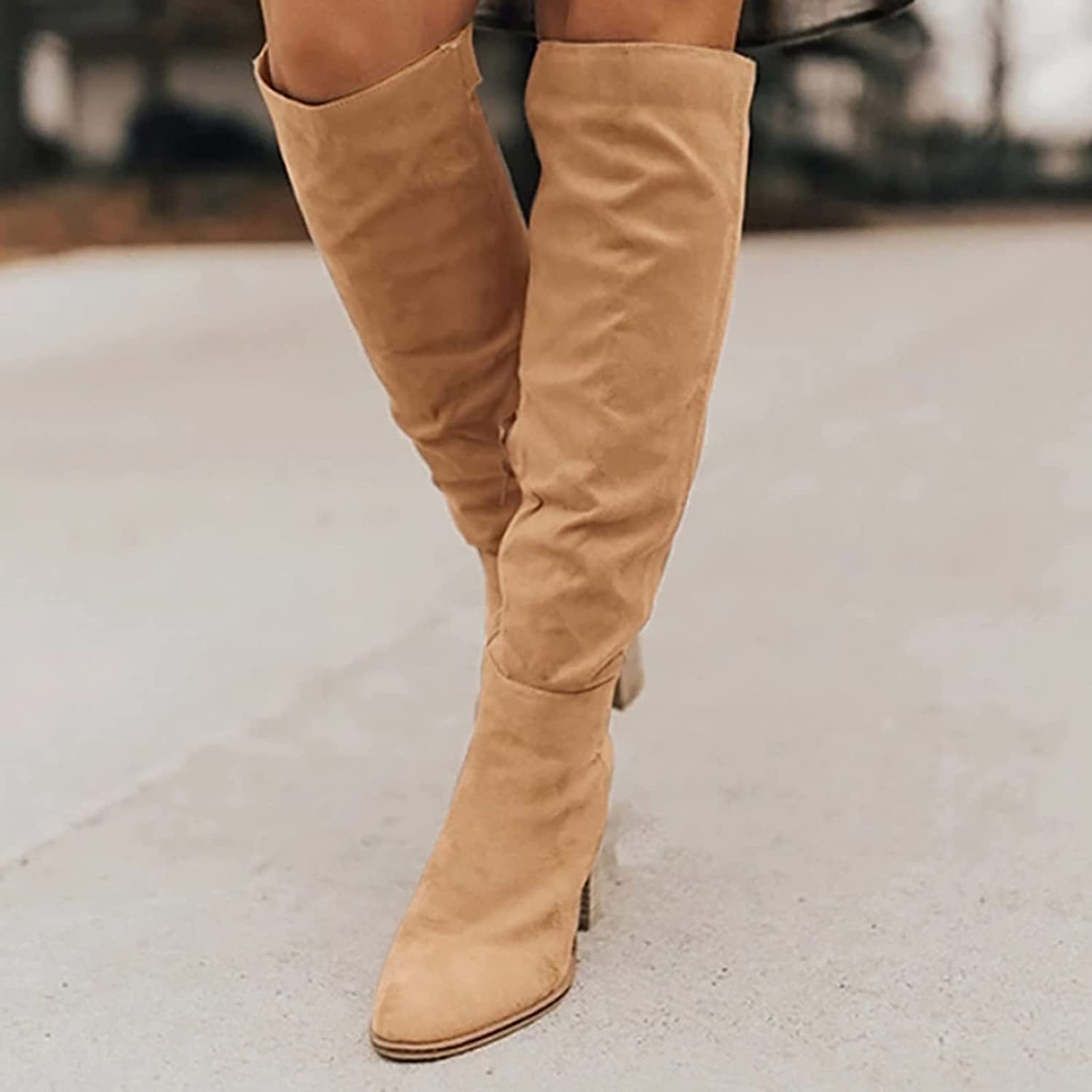 Livia | Overknee-Stiefel aus weichem Wildleder mit elegantem Design für modebewusste Frauen